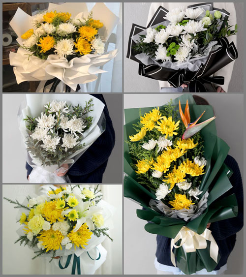 西藏那曲白事花束代送